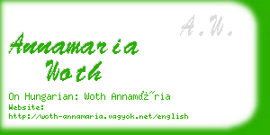 annamaria woth business card